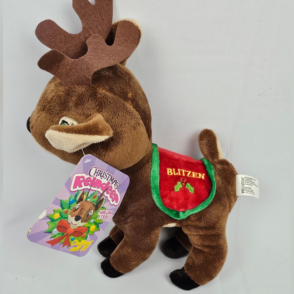 Christmas Reindeer BLITZEN Kellytoy Plush